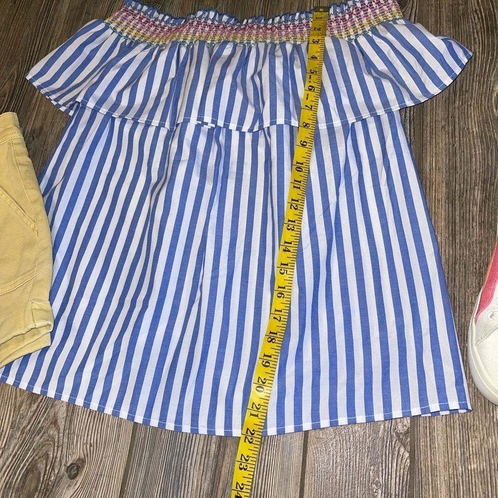 Primark Off Shoulder Smocked Ruffle Top - Picture 6 of 6